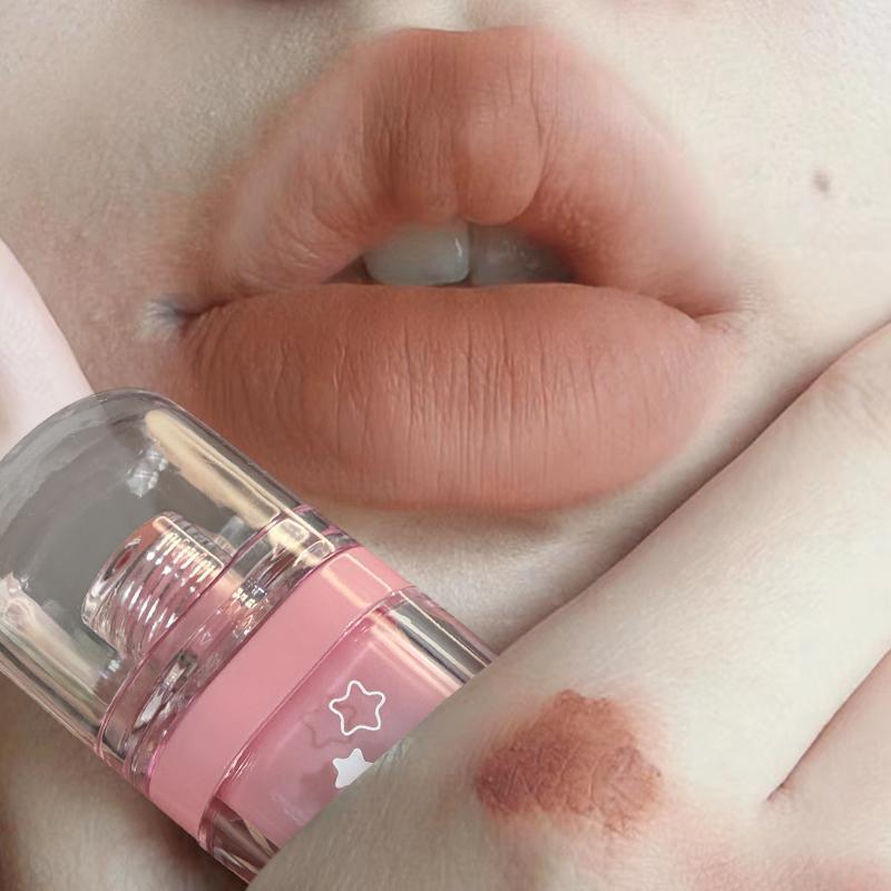 Product Introduction of Long-lasting & Waterproof Lip Gloss, 1 Count Natural Matte Lip Glaze Stick, Moisturizing Tinted Lip Mud for Girls & Women, Valentine's Day Gift 8