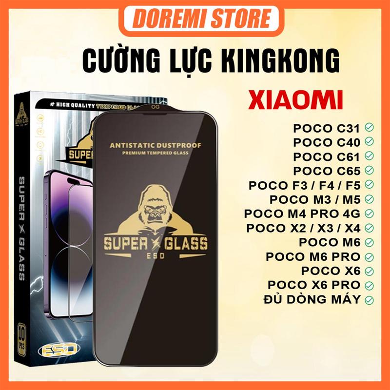   COMBO 3 KÍNH  Kính cường lực KK full màn dán màn hình đủ dòng máy cho Poco C3 C31 C40 C61 C65 C71 C75 C85 F3 F4 F5 F6 F7 GT M2 M2 PRO M3 M3 PRO 4G 5G M4 5G M4 PRO 4G 5G M5 4G M5S PRO X2 X3 X3 GT X3 NFC X3 PRO X4 GT X4 MRO 5G M6 M7 PRO X6 X6 PRO X7 PRO 