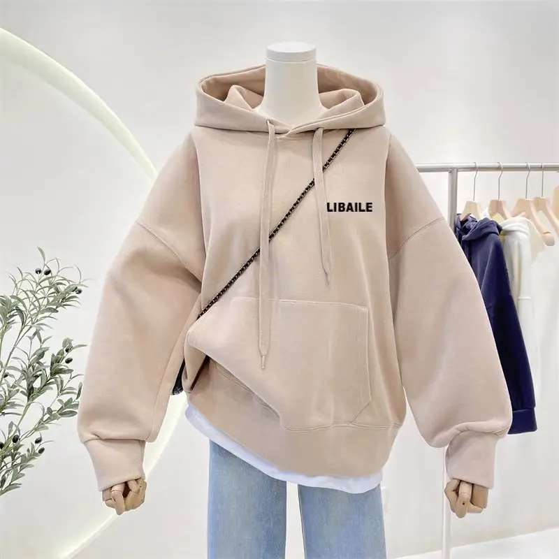 Áo Hoodie From Rộng Nam Nữ Unisex Dài Tay LIBAILE