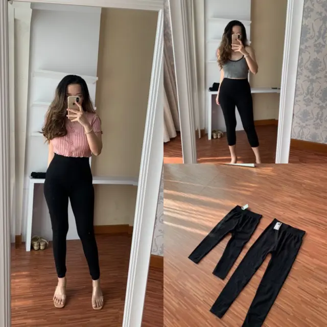 Celana Legging Polos Highwaist Fit to S-XXL 1