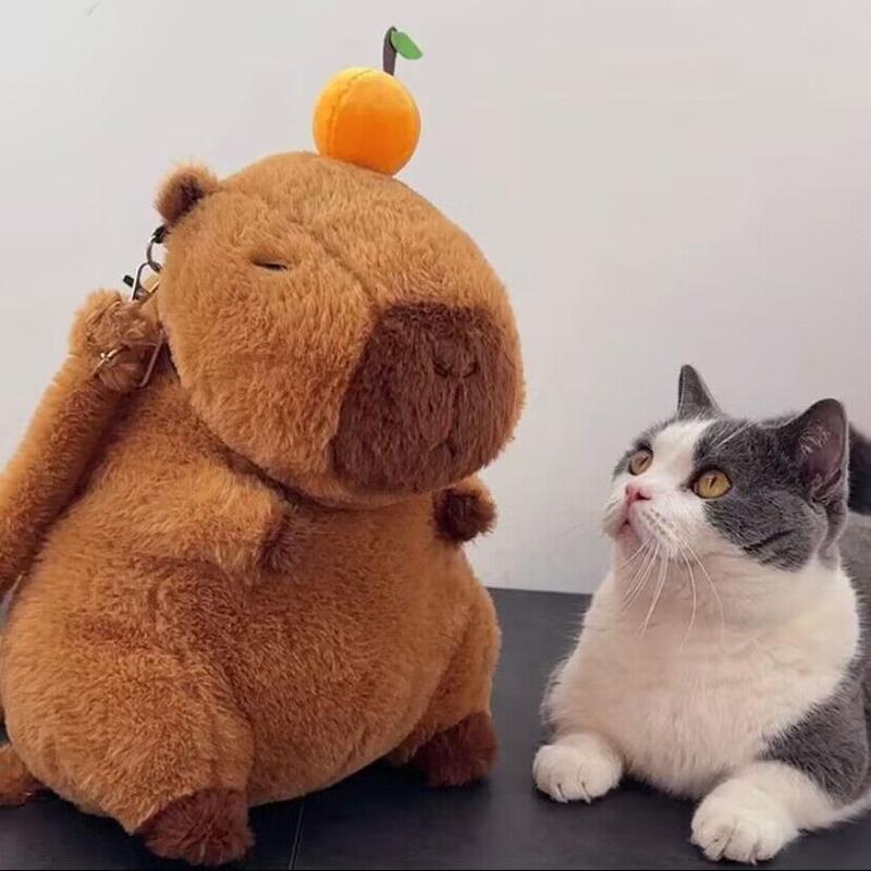 Ba lô Capybara, Thiết kế dễ thương, Túi đeo vai hoạt hình thời trang, dành cho bé gái, Rộng rãi cho sinh viên đại học 4