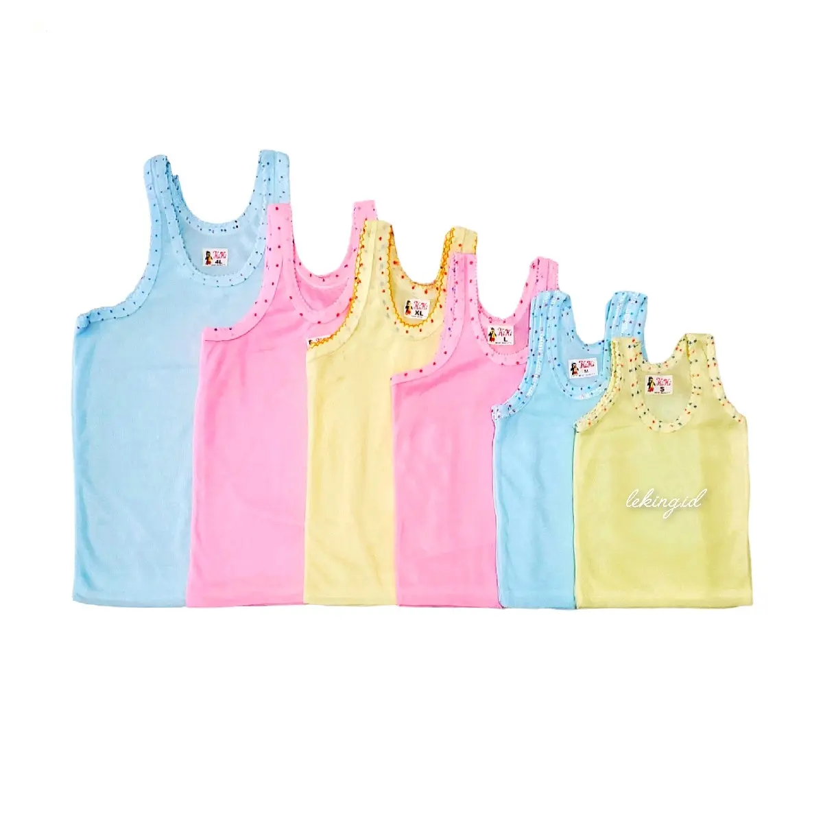 Grosir 12 PCS ( 1 Lusin ) Kaos Dalam Anak Kiki Warna