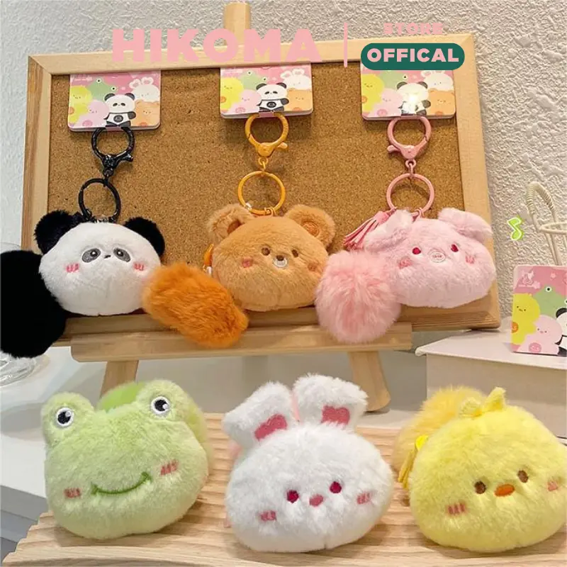 Móc khoá gấu bông kêu chíp chíp móc treo balo túi xách mini dễ thương