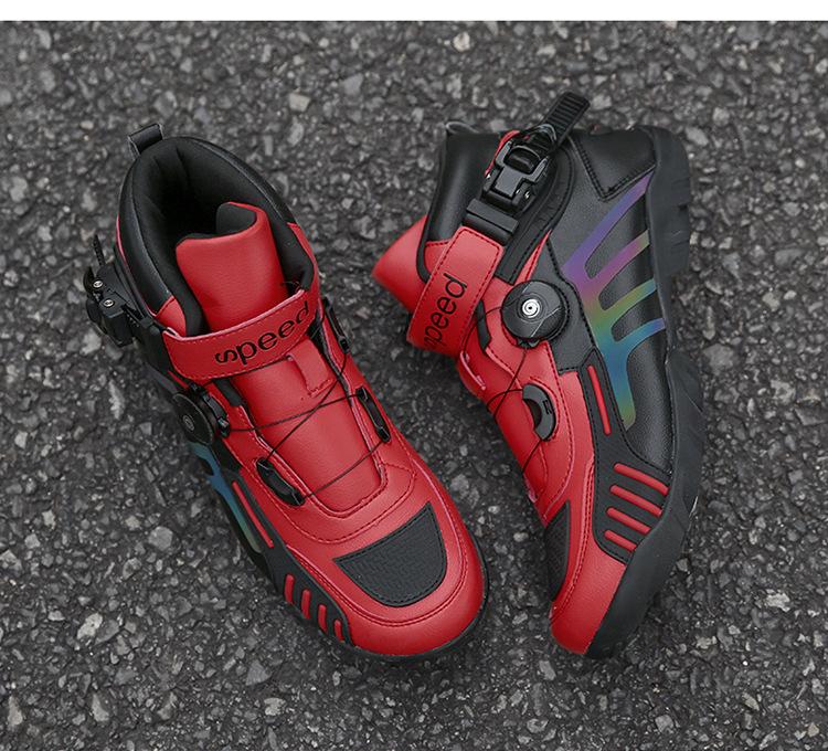 Product Introduction of Cross-Country Four Seasons Factory Riding Boots Motorcycle Shoes Motorcycle Cross-Border Outdoor Traveling by Motorcycle Direct Supply Racing Boots Equipment Footwear Boy Walking Shoes Closed Comfort 5