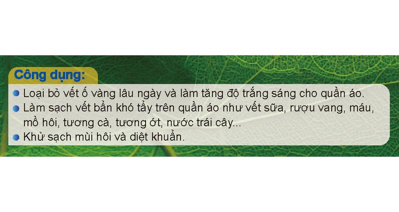 Product Introduction of Bột tẩy quần áo thiên nhiên Baking Soda Mao Bao 12g x 5 gói, tẩy Làm Sạch quần áo trắng, chăn ga, không gây kích ứng da 1