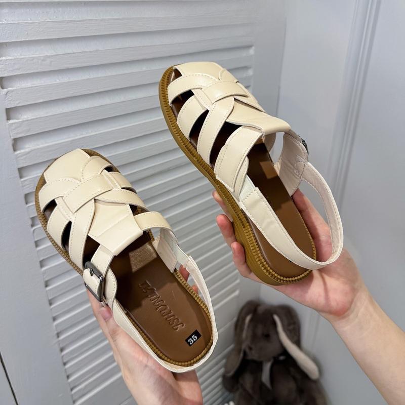 dép dọ quai hậu  ca tính 2024 Nữ DéP da mềm chống nhăn  Shoes Quai Chéo GiàY Sandal Jean Nhung Women [ ĐẶT LÙI SEZI ]