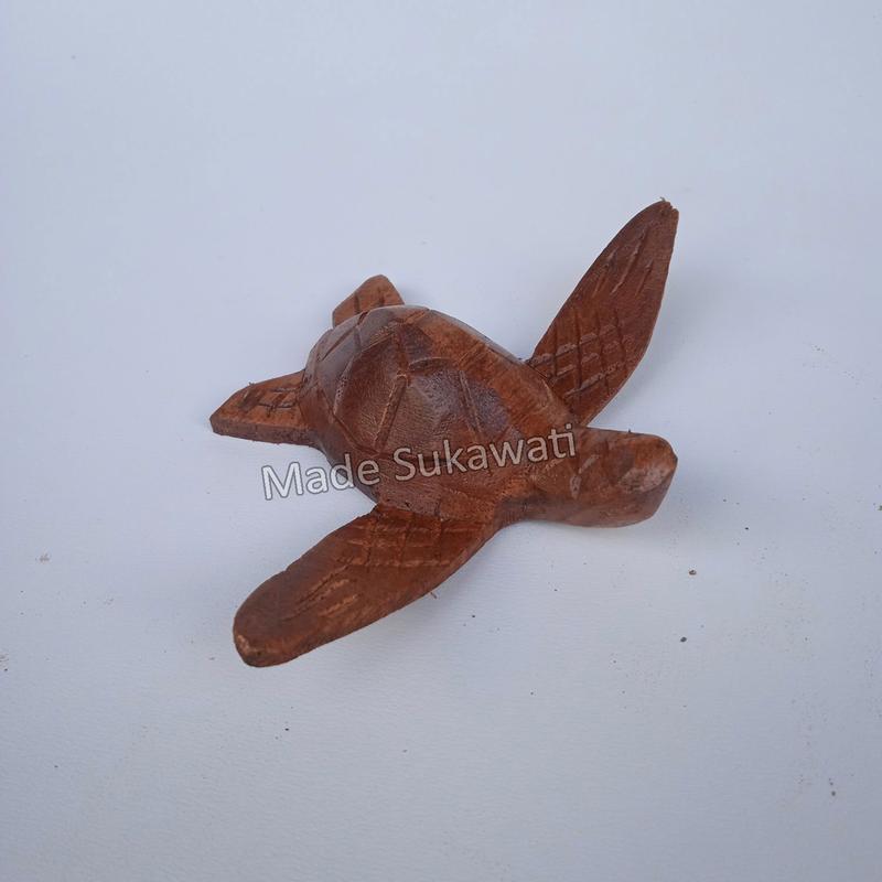 Hiasan kura kura penyu terbang kerajinan kayu handmade bali 7