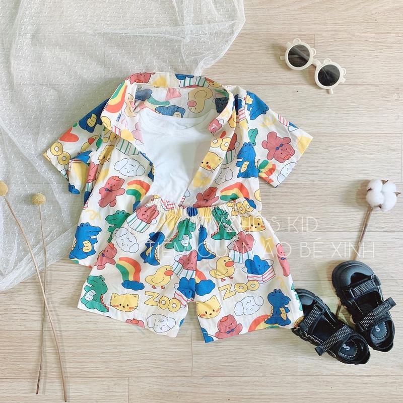 Set bộ sơ mi cho bé trai tiệm quần áo bé xinh 0
