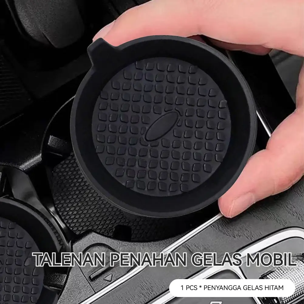 Silikon Mobil Cup Holder Coaster Tatakan Gelas Anti Slip Banyak Untuk Mobil