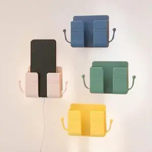 Holder Tempel Dinding Serbaguna Plastik untuk Handphone dan Remote TV - Aksesoris