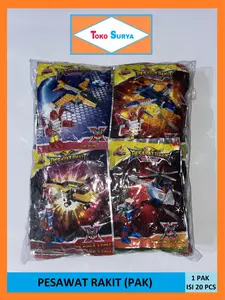 [GROSIR] Sankie Pesawat Rakit Mainan Pesawat Rakit Anak 1 Pak Isi 20 Pcs