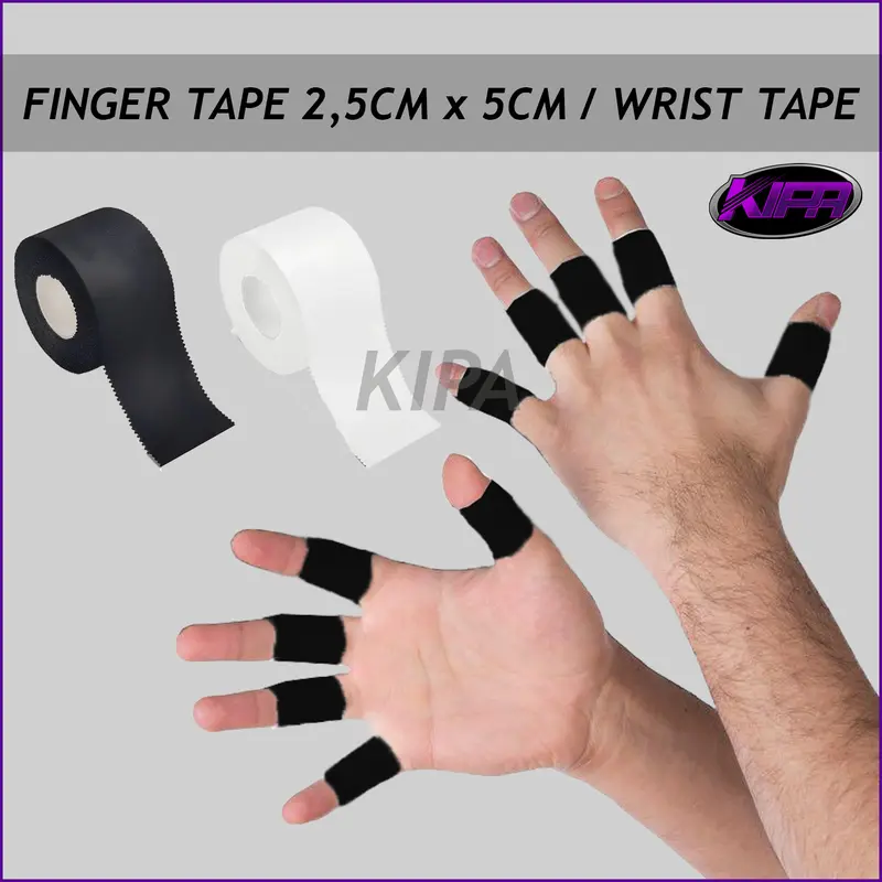 Finger Tape 2,5cm x 5cm / Wrist Tape / Perban Jari Olahraga / Tape Pelindung Jari / Perban Olahraga 0