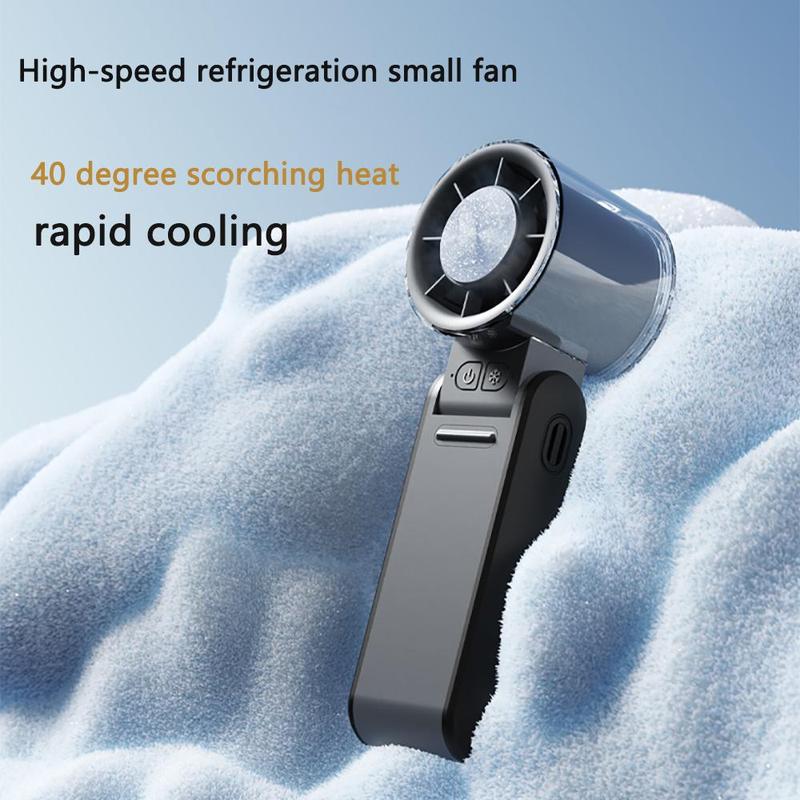 Product Introduction of Portable Handheld Fan, USB Rechargeable Digital Display Cooling Fan, Portable Fan for Home Office Outdoor, Household Appliances 2