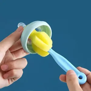 LO Sikat Spons Pembersih Botol Susu / Dot Bayi / Sikat Botol / Sponge Cuci Dot Sikat Dot Empeng