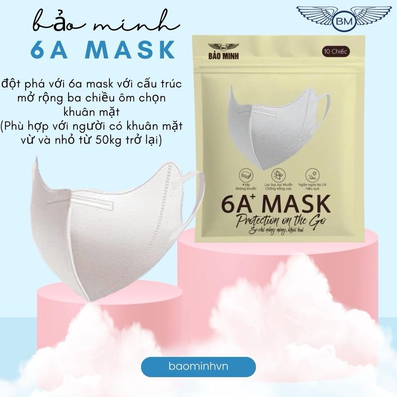100 chiếc khẩu trang 6a Bảo Minh 4 lớp kháng khuẩn polyester xanh ngọc khẩu trang y tế khẩutrang phaiphai
