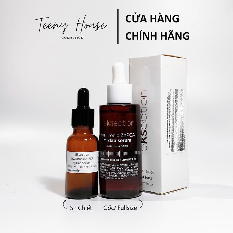   Chiết-Gốc  Serum kẽm Ekseption giảm mụn kiềm dầu Hyaluronic ZnPCA Mixlab 