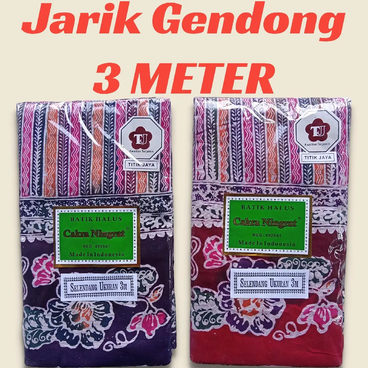 Gendongan jarik Selendang Gendong Panjang 3 meter Cakra Ningrat Jarik Gendong bayi