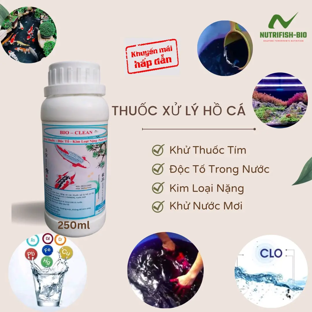 Bio - Clear sản phẩm khử nước mới, kim loại nặng (250ml)