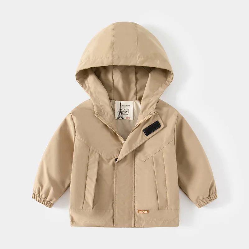Product Introduction of Spring Kids Trench Coats Autumn Baby Boys Girls Outerwear Casual Windbreaker Jackets Children Bomber Hooded Clothing 2-6 Years 18
