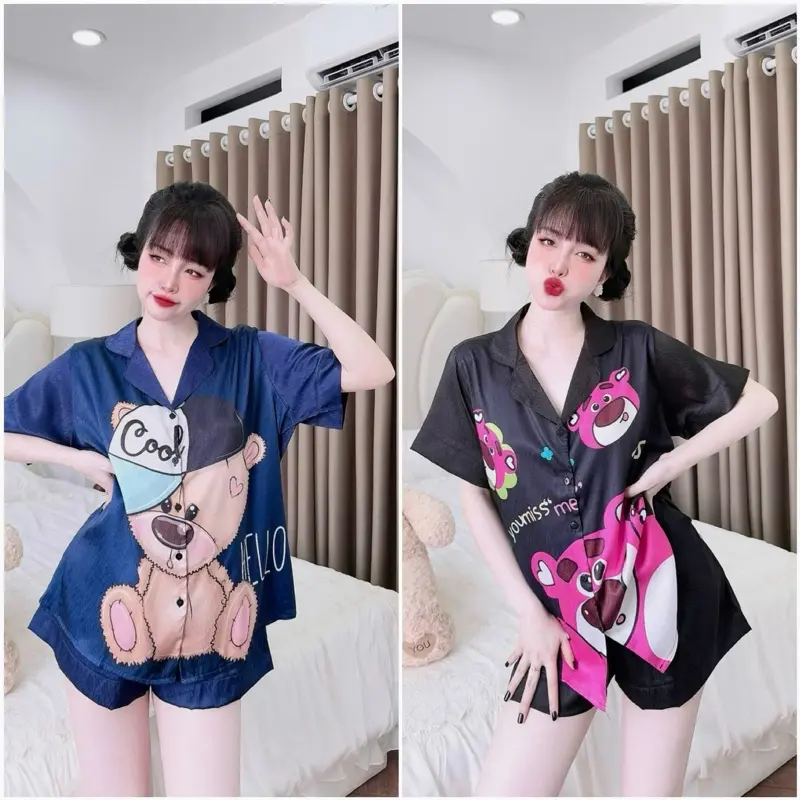ĐỒ BỘ BIGSIZE LỤA XƯỚC ÁNH KIM THIẾT KẾ CAO CẤP IN 5D