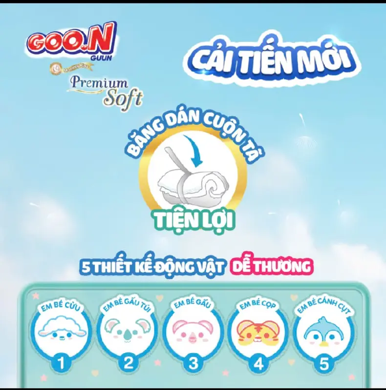 [Mẫu Mới] Tả/bỉm quần GOON Slim Nhật Bản Siêu Mỏng Mềm Thấm Hút đủ size M52+4/L46+4/XL44+4/XXL42+4/XXXL28+4 Cho Bé 7