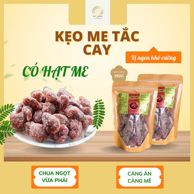 Kẹo Me Tắc Cay 19 Độ Farm Chua Chua Ngọt Ngọt Cay Cay Tự Nhiên Túi Zip Tiện Lợi - Ăn Vặt Food Snack Vị Chua Ngọt The The