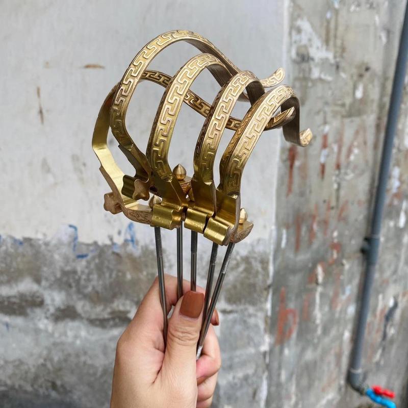 Móc treo lồng chim móc đồng lồng chào mào móc chống xoay triện và hoa dây bản đại