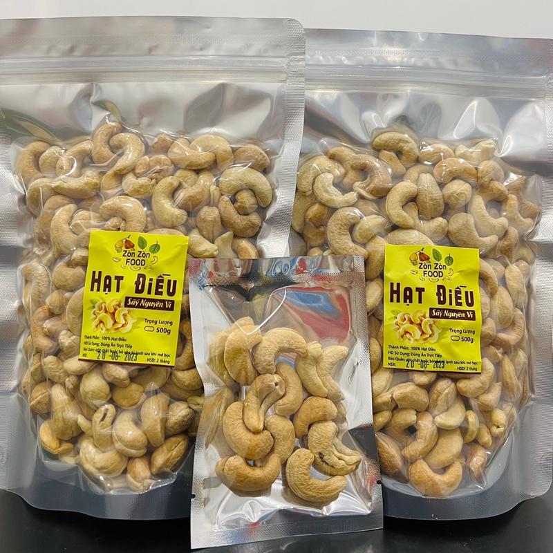 1kg hạt điều loại A sấy nguyên vị kèm gói dùng thử