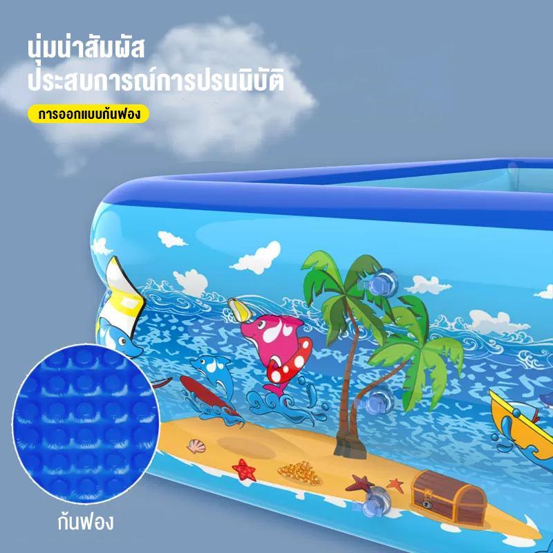 Product Introduction of UMAILสระว่ายน้ําทําให้พอง, สระว่ายน้ําเด็กสี่เหลี่ยมในร่มหนา, สระว่ายน้ําเป่าลมสําหรับทารกในครัวเรือน, สระว่ายน้ําพายเรือเล่นกลางแจ้ง 19