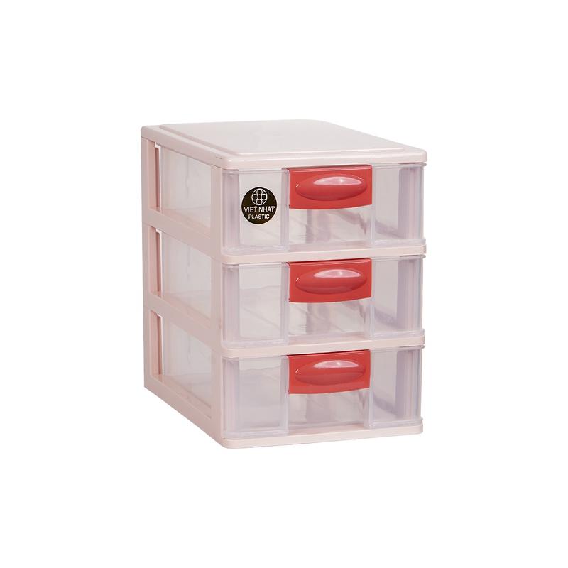 Tủ nhựa mini đa năng 3,4,5 tầng Việt Nhật Chống Bụi