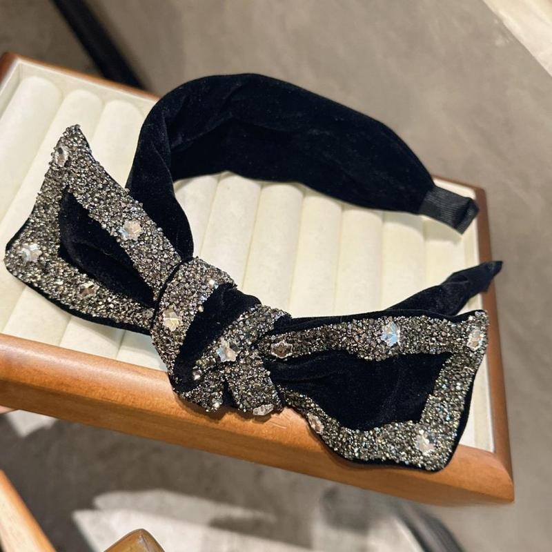 Băng Đô Nơ, Siêu Sáng Bóng, Dây Buộc Tóc Rửa Mặt Cao Cấp, Cô Gái Thanh Lịch, cài tóc Bịt Tóc Rộng Vành Thích Hợp Để Ép Tóc