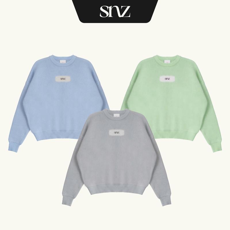 Áo Sweater Boxy Len SNAZZY PLATINUM MAZE KNIT 0