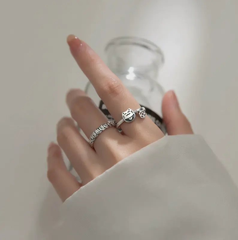 Nhẫn mèo kim tiền, nhẫn may mắn 3