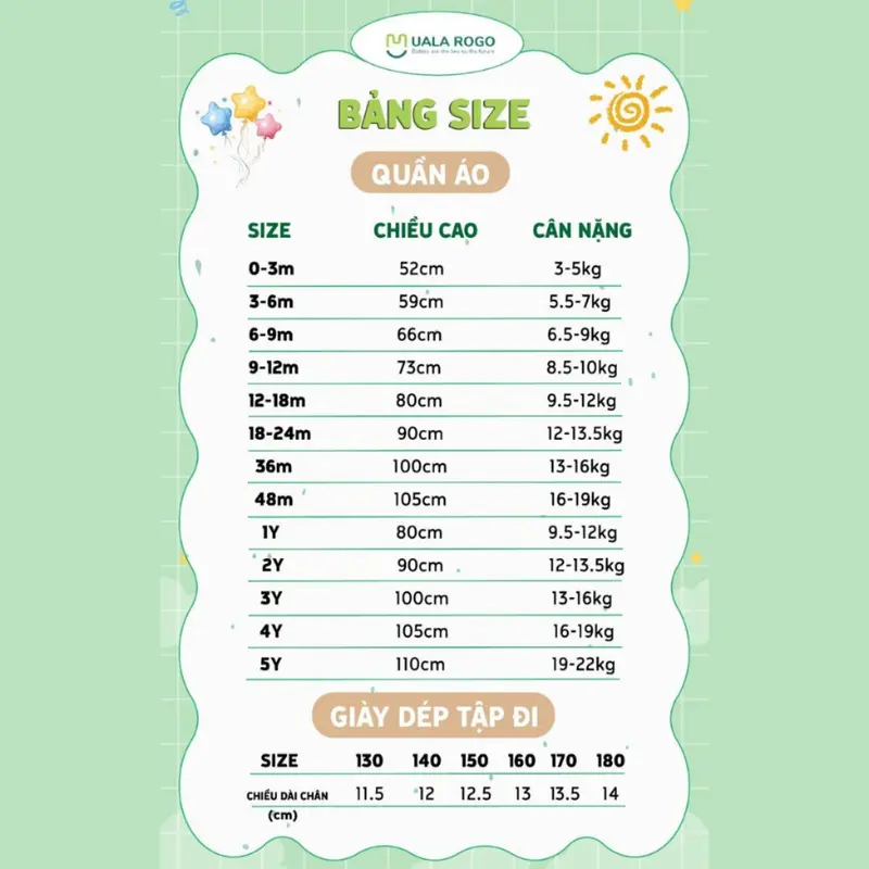 Bộ quần áo ba lỗ cho bé Ualarogo từ 1-5 tuổi vải Cotton co giãn mềm mại thoáng khí 3646 6
