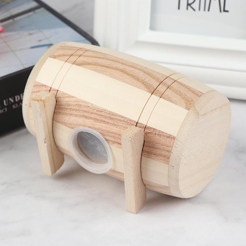 Product Introduction of [MMG]1pc Wooden Money Box Piggy Bank Money Box Savings Wine Barrel Wood Piggy Bank 20