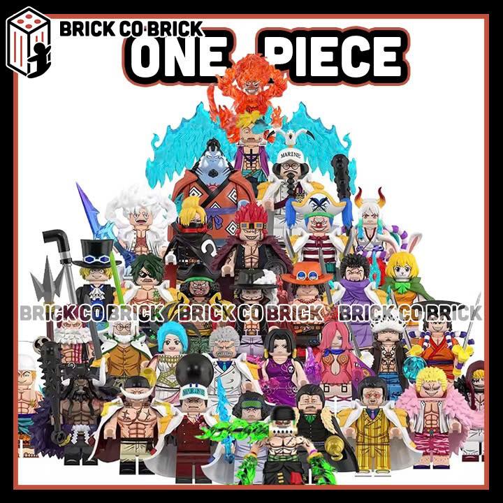 One Piece Đồ chơi Lắp ráp Luffy Sabo Ace Jinbe Kaido Marco Mô hình Minifigures Nhân vật Anime Marco Yamato Zoro KT1008