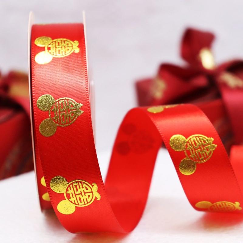 Ruy Băng Song Hỷ,  Ruy Băng Cưới, Ruy Băng Lụa Đỏ Trang Trí Đám Cưới 8
