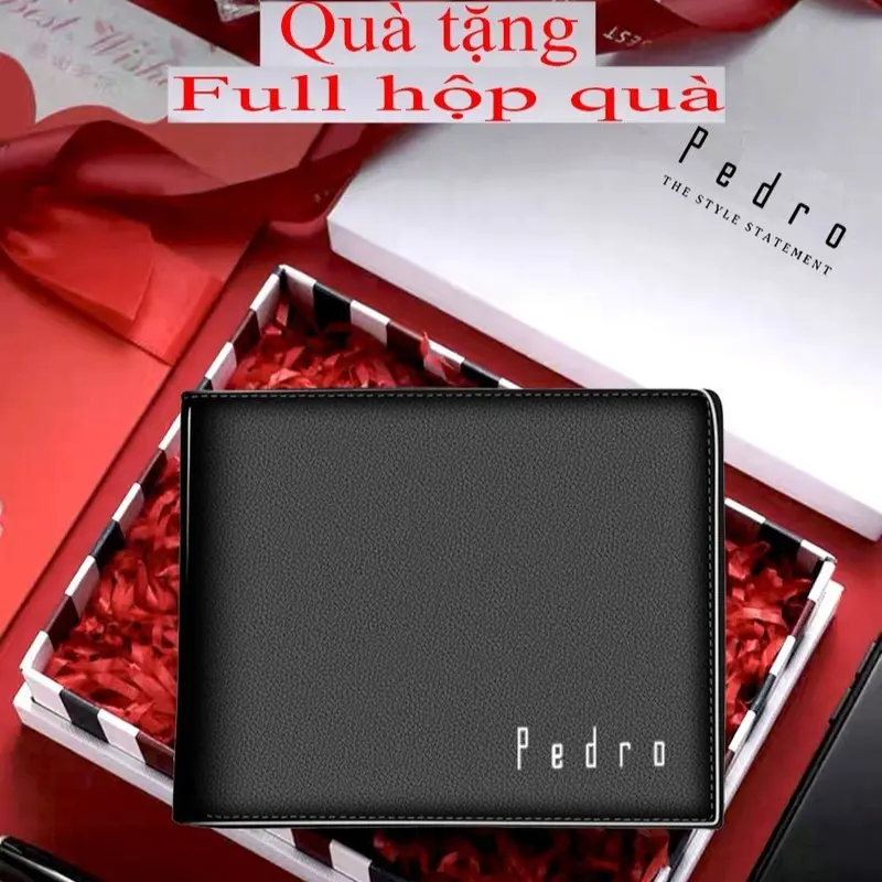 New 2024 - Xả hàng quà tặng sinh nhật người thương / người thân / bạn bè - Ví da nam thời trang full hộp hãng sang trọng 0