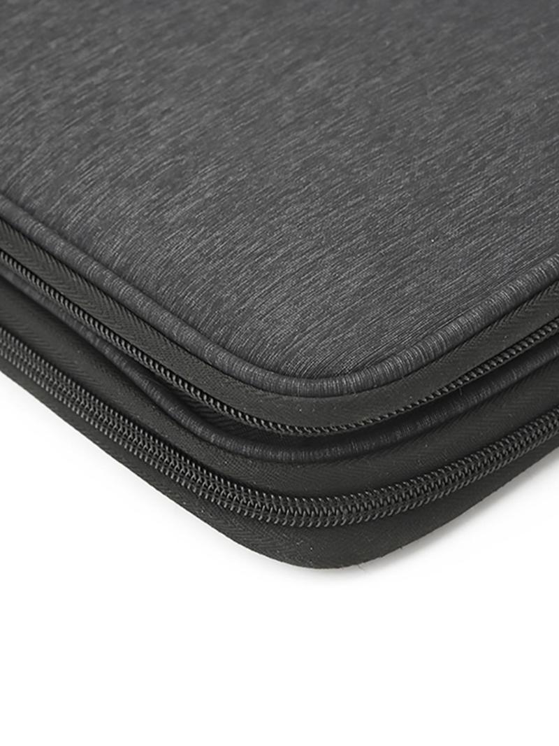 Product Introduction of Solid Color Multi-grid Travel Organizer, Durable Anti-scratch Data Cable Storage Bag, Travel Organizer for Work, Business Trip, Daily Life 5