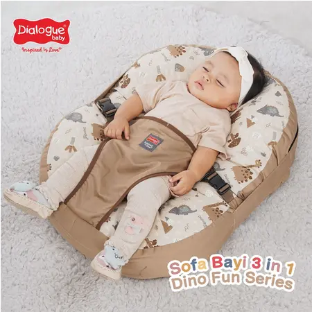 Dialogue Baby Sofa Bayi 3in1 DGK9222 - DGK9223 - DGK9224 Bantal Blue 2