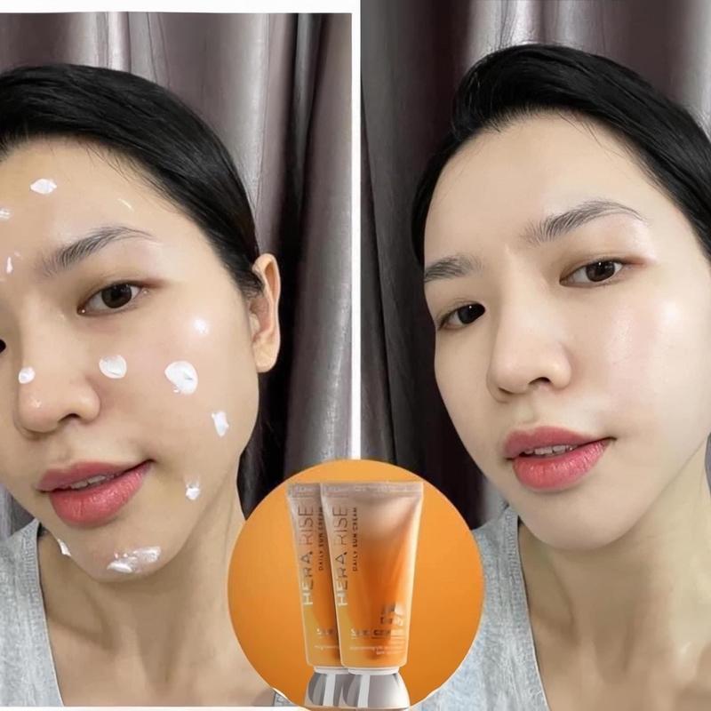 [Mua 1 tặng 1] _Mua 1 kem Chống nắng Hera Rise Daily Sun Cream_tặng_[1 Dưỡng Ẩm Da Chăm Sóc Da xịt khoáng kiêm tonner] Skincare Nữ Sunscreen Làm Đẹp Da Kem Face 0