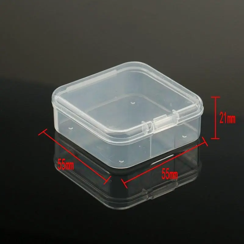 HPY - ( ISI 3 ) Kotak perhiasan mini / Kotak Plastik / Kotak Obat ( 55mm x 55mm x 21mm ) 2