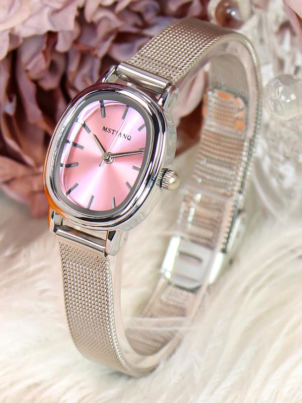 Women's Elegant Fashion Round Dial Analog Quartz Watch, Fashion Watch for Party, Daily Clothing Decor, Trendy All-match & Exquisite Watch for Birthday Gift with Box 0