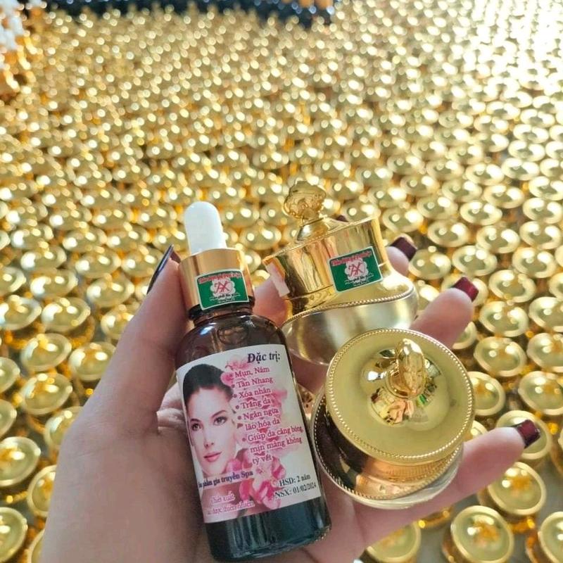 Sỉ 10 combo tái tạo da  spa trị mụn thâm nám .kèm bông gòn