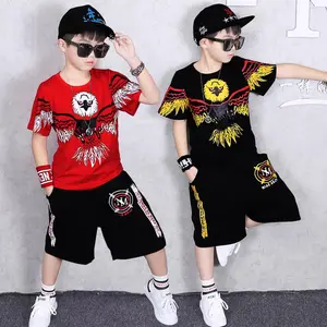 setelan pendek baju anak laki laki k dan motif burung terbaru size M L XL