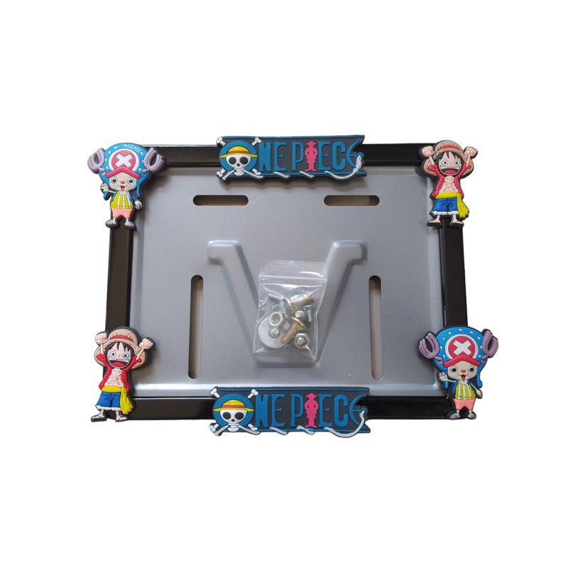 Product Introduction of ชุดกรอบป้ายทะเบียนมอเตอร์ไซค์ลายวันพีช งานเหล็ก แคปซูลอลูมิเนียมหนา สินค้าผลิตในไทยคุณภาพดี สแตนเลส Motorcycle รถ 3