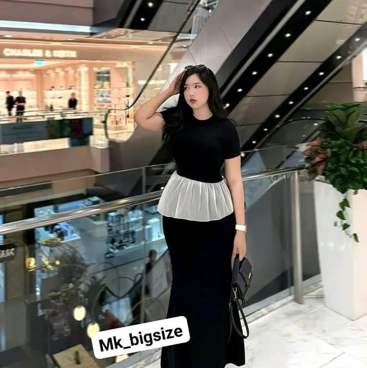 SET ÁO PHỐI VOAN + CHÂN VÁY ĐUÔI CÁ BIGSIZE 6