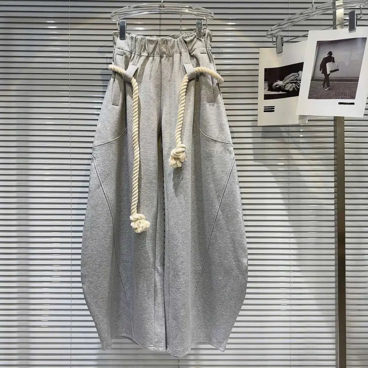 @Nguyenhanhnhi - Quần xuông thụng dây to cá tính unisex