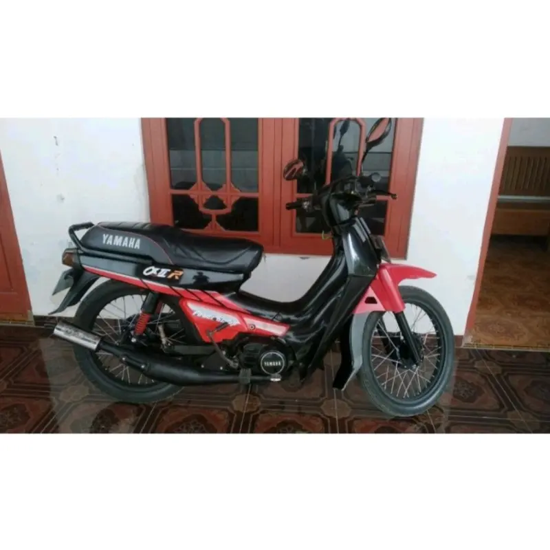 Knalpot Yamaha Alfa Perut Hitam ORIGINAL KYX Racing sepeda  motor Kendaraan 5