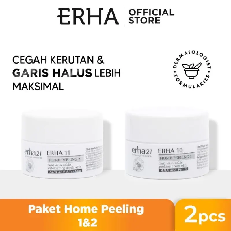 ERHA21 Bundle ERHA 10 & ERHA 11 Home Peeling - Paket Perawatan Wajah 1
